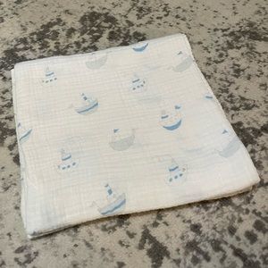 Sailboat Swaddling Blanket